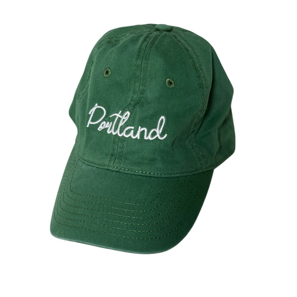 Portland Hat‎ Green Embroidered Baseball Cap Adjustable Dad Cap Souvenir